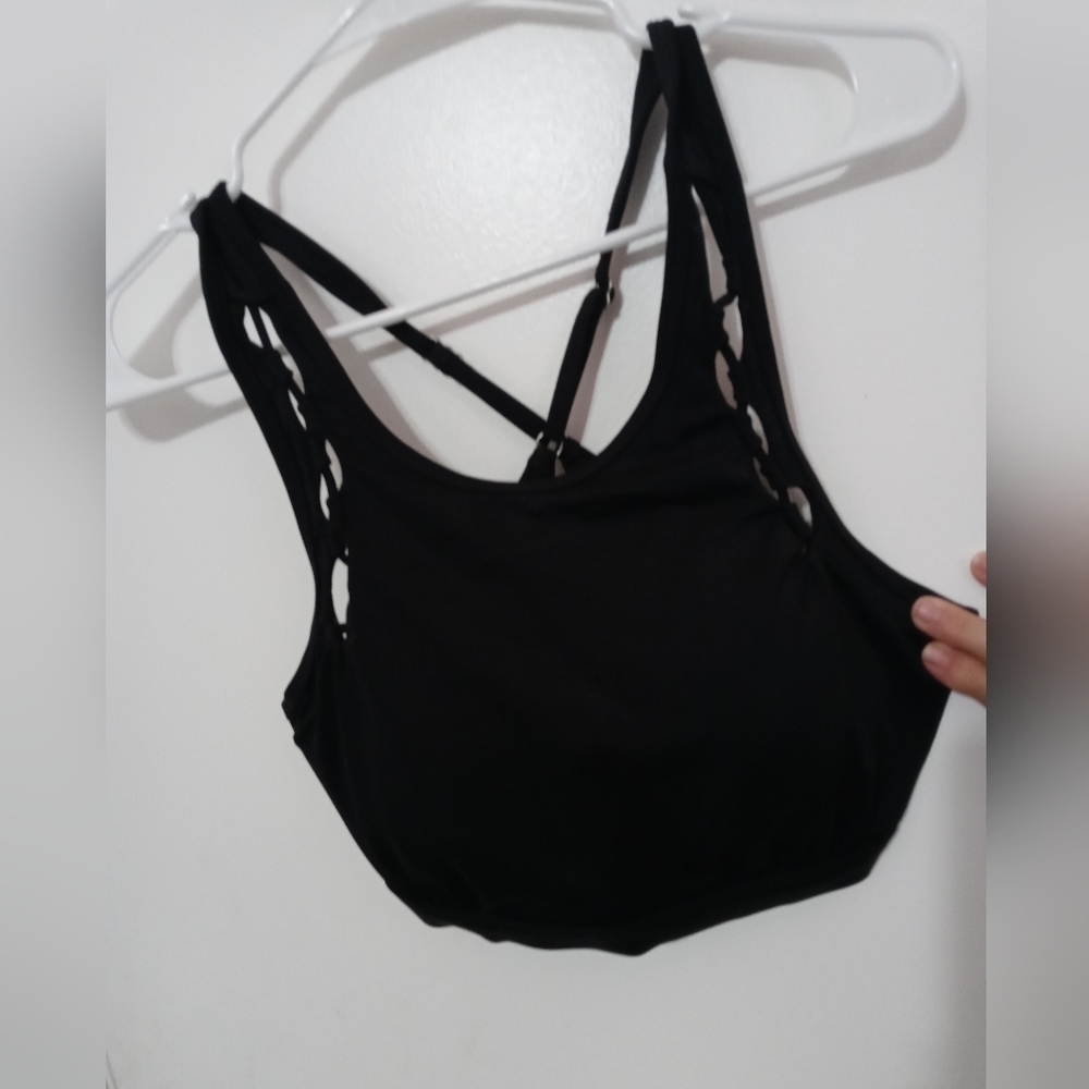 Athleta Underwire Padded Sports Bra Crisscross Extra Support Back straps 36B/C